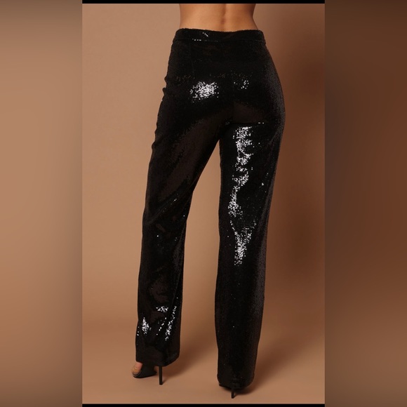 Fashion Nova Pants - FASHION NOVA  I  Black Sequin Pant